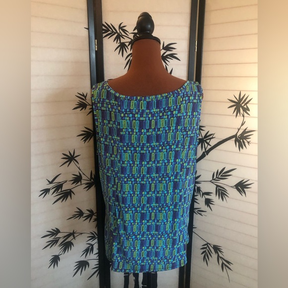 Blue and Green Women’s Knit Tank Top Size XXL - Picture 4 of 10